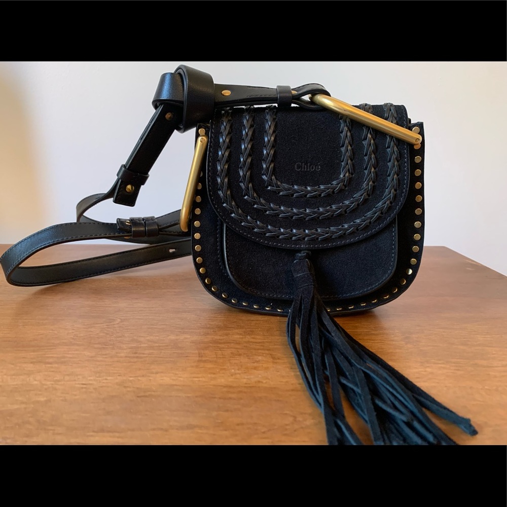 Chloe Mini Hudson crossbody bag black